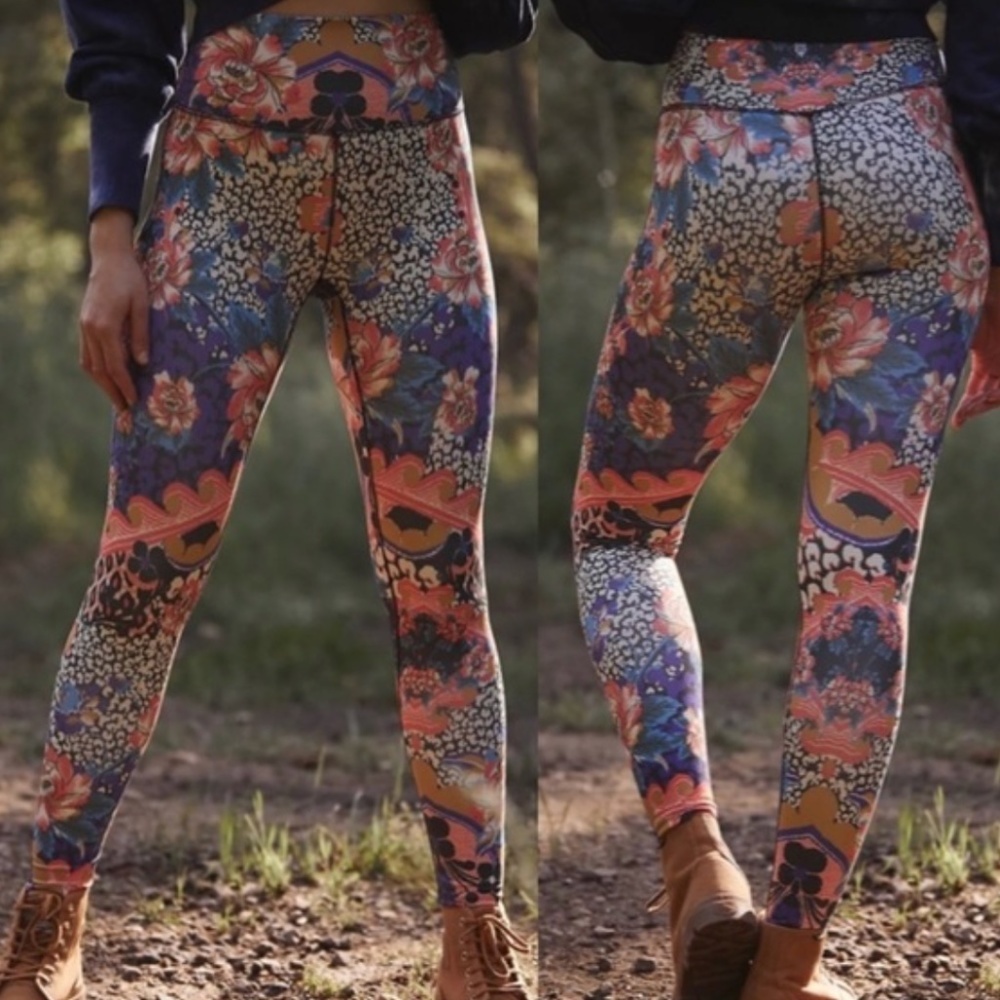 Free People Movement Lose Control 7/8 Printed Leggings in Wild Garden